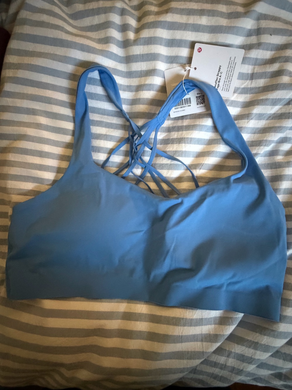 Lululemon Blue Strappy Sports Bra
